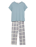 Pure Cotton Time To Dream Slogan Pyjama Set