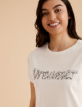 Pure Cotton Animal Print Pyjama Set