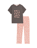 Cotton Rich Printed Pyjama Set