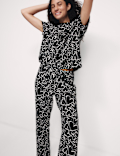 Cotton Rich Printed Pyjama Set