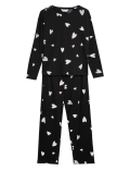 Pure Cotton Heart Print Pyjama Set