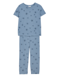 Cotton Rich Star Print Pyjama Set