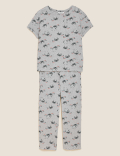 Cotton Rich Zebra Print Pyjama Set