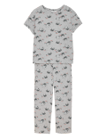 Cotton Rich Zebra Print Pyjama Set