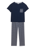 Pure Cotton Striped Pyjama Set