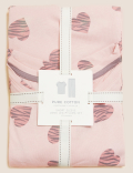 Pure Cotton Heart Print Pyjama Set