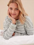 Fleece Striped Pyjama Set
