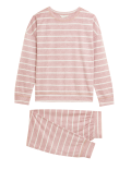 Fleece Striped Pyjama Set
