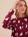 Pure Cotton Penguin Pyjama Set