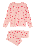 Pure Cotton Heart Print Pyjama Set