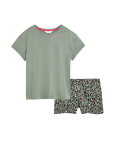 Pure Cotton Leopard Shortie Set
