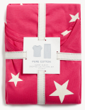 Pure Cotton Star Print Cropped Pyjama Set