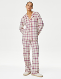 Fleece Checked Pyjama Set