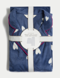Fleece Heart Print Pyjama Set