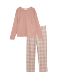 Pure Cotton Checked Pyjama Set