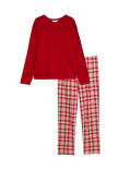 Pure Cotton Checked Pyjama Set