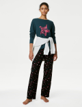 Pure Cotton Good Night Slogan Pyjama Set