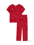 Pure Cotton Star Print Pyjama Set