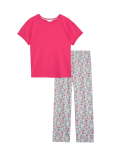 Pure Cotton Floral Print Pyjama Set
