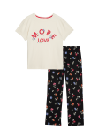 Pure Cotton Floral Print Pyjama Set