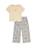 Cotton Rich Crop Leg Pyjama Set