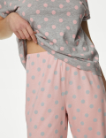Cotton Rich Crop Leg Pyjama Set