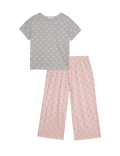 Cotton Rich Crop Leg Pyjama Set