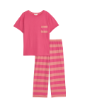 Cotton Rich Crop Leg Pyjama Set