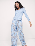 Pure Cotton Printed Pyjama Set