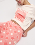 Cotton Rich Leaf Print Pyjama Set