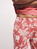 Cotton Rich Leaf Print Pyjama Set