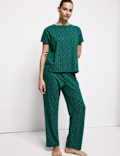 Cotton Rich Printed Pyjama Set