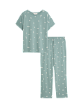 Cotton Rich Printed Pyjama Set