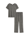Cotton Rich Printed Pyjama Set
