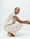 Cotton Rich Printed Pyjama Set