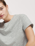 Cotton Rich Printed Cropped Pyjama Set