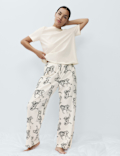 Pure Cotton Printed Pyjama Set