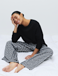 Pure Cotton Printed Long Sleeve Pyjama Set