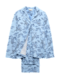 Soft Touch Printed Revere Pyjama Set