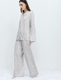 Soft Touch Printed Revere Pyjama Set