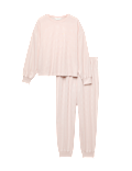 Cosy Knit Printed Cuffed Pyjama Set