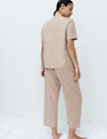 Cotton Rich Printed Cropped Pyjama Set