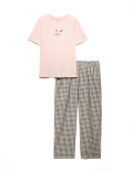 Cotton Rich Printed Pyjama Set