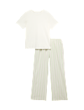 Cotton Rich Printed Pyjama Set