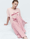 Cotton Rich Printed Pyjama Set