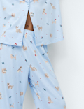 Soft Touch Printed Revere Pyjama Set