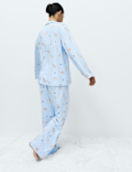 Soft Touch Printed Revere Pyjama Set