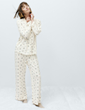 Soft Touch Printed Revere Pyjama Set