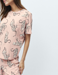 Pure Cotton Printed Cropped Pyjama Set