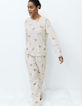 Pure Cotton Printed Pyjama Set